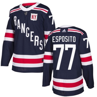 Men's Phil Esposito New York Rangers Adidas 2018 Winter Classic Home Jersey - Authentic Navy Blue