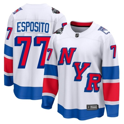 Men's Phil Esposito New York Rangers Fanatics Branded 2024 Stadium Series Jersey - Breakaway White