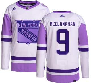 Men's Rob Mcclanahan New York Rangers Adidas Hockey Fights Cancer Jersey - Authentic