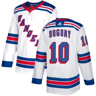 Men's Ron Duguay New York Rangers Adidas Jersey - Authentic White