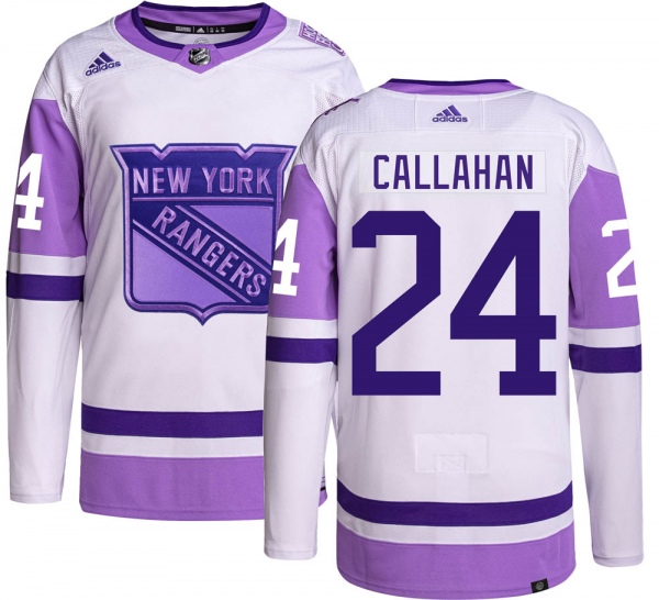 Men's Ryan Callahan New York Rangers Adidas Hockey Fights Cancer Jersey - Authentic