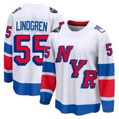 Men's Ryan Lindgren New York Rangers Fanatics Branded 2024 Stadium Series Jersey - Breakaway White