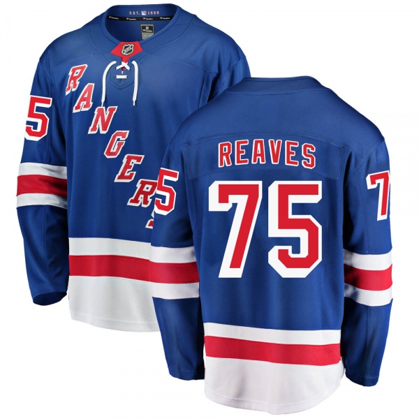 Men's Ryan Reaves New York Rangers Fanatics Branded Home Jersey - Breakaway Blue