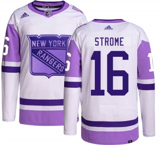 Men's Ryan Strome New York Rangers Adidas Hockey Fights Cancer Jersey - Authentic