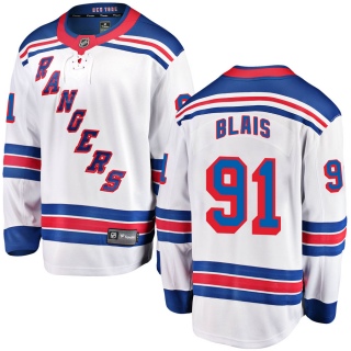 Men's Sammy Blais New York Rangers Fanatics Branded Away Jersey - Breakaway White