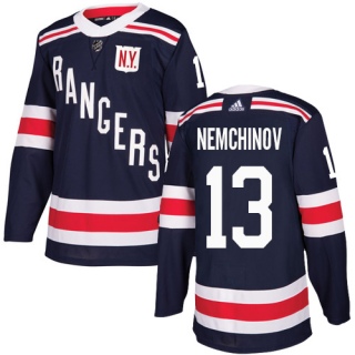 Men's Sergei Nemchinov New York Rangers Adidas 2018 Winter Classic Jersey - Authentic Navy Blue