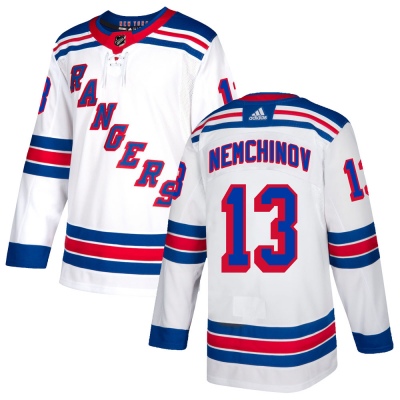 Men's Sergei Nemchinov New York Rangers Adidas Jersey - Authentic White