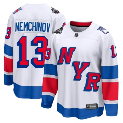 Men's Sergei Nemchinov New York Rangers Fanatics Branded 2024 Stadium Series Jersey - Breakaway White