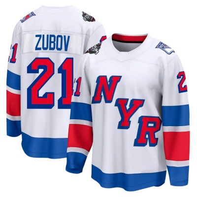 Men's Sergei Zubov New York Rangers Fanatics Branded 2024 Stadium Series Jersey - Breakaway White