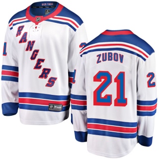 Men's Sergei Zubov New York Rangers Fanatics Branded Away Jersey - Breakaway White