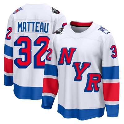 Men's Stephane Matteau New York Rangers Fanatics Branded 2024 Stadium Series Jersey - Breakaway White