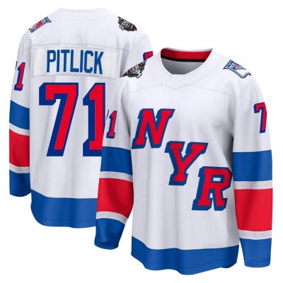 Men's Tyler Pitlick New York Rangers Fanatics Branded 2024 Stadium Series Jersey - Breakaway White