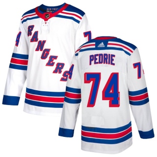 Men's Vince Pedrie New York Rangers Adidas Jersey - Authentic White