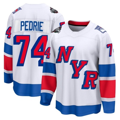 Men's Vince Pedrie New York Rangers Fanatics Branded 2024 Stadium Series Jersey - Breakaway White