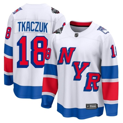 Men's Walt Tkaczuk New York Rangers Fanatics Branded 2024 Stadium Series Jersey - Breakaway White