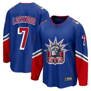 Men's William Lockwood New York Rangers Fanatics Branded Special Edition 2.0 Jersey - Breakaway Royal