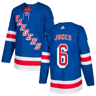 Men's Zac Jones New York Rangers Adidas Home Jersey - Authentic Royal Blue