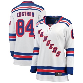 Women's Adam Edstrom New York Rangers Fanatics Branded Away Jersey - Breakaway White