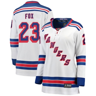 Women's Adam Fox New York Rangers Fanatics Branded Away Jersey - Breakaway White