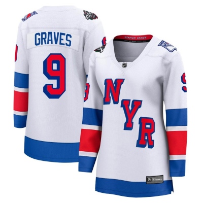 Women's Adam Graves New York Rangers Fanatics Branded 2024 Stadium Series Jersey - Breakaway White