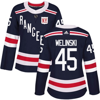 Women's Andy Welinski New York Rangers Adidas 2018 Winter Classic Home Jersey - Authentic Navy Blue