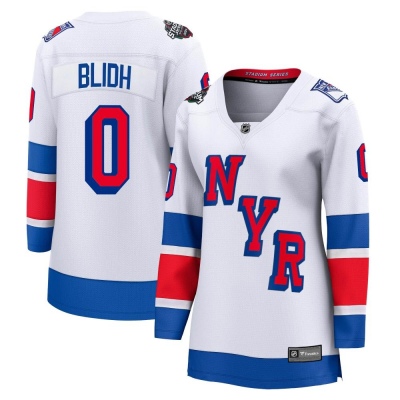 Women's Anton Blidh New York Rangers Fanatics Branded 2024 Stadium Series Jersey - Breakaway White