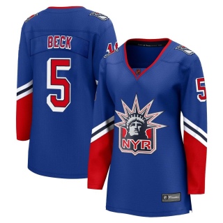 Women's Barry Beck New York Rangers Fanatics Branded Special Edition 2.0 Jersey - Breakaway Royal