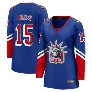 Women's Boo Nieves New York Rangers Fanatics Branded Special Edition 2.0 Jersey - Breakaway Royal