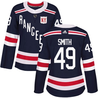 Women's C.J. Smith New York Rangers Adidas 2018 Winter Classic Home Jersey - Authentic Navy Blue
