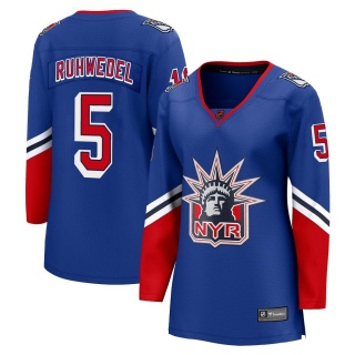 Women's Chad Ruhwedel New York Rangers Fanatics Branded Special Edition 2.0 Jersey - Breakaway Royal