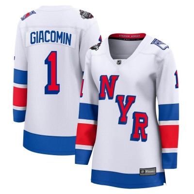 Women's Eddie Giacomin New York Rangers Fanatics Branded 2024 Stadium Series Jersey - Breakaway White