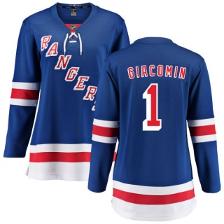 Women's Eddie Giacomin New York Rangers Fanatics Branded Home Jersey - Breakaway Blue