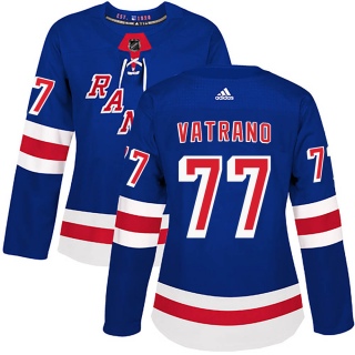 Women's Frank Vatrano New York Rangers Adidas Home Jersey - Authentic Royal Blue
