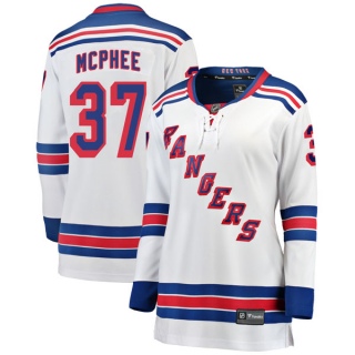 Women's George Mcphee New York Rangers Fanatics Branded Away Jersey - Breakaway White