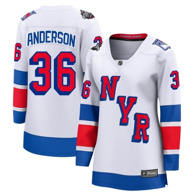 Women's Glenn Anderson New York Rangers Fanatics Branded 2024 Stadium Series Jersey - Breakaway White
