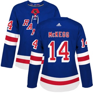 Women's Greg McKegg New York Rangers Adidas Home Jersey - Authentic Royal Blue