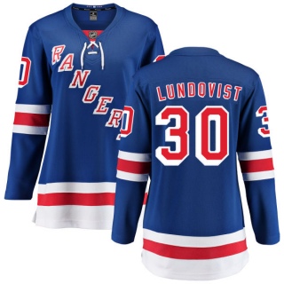 Women's Henrik Lundqvist New York Rangers Fanatics Branded Home Jersey - Breakaway Blue