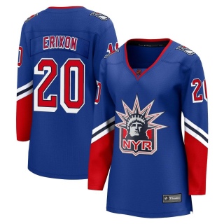 Women's Jan Erixon New York Rangers Fanatics Branded Special Edition 2.0 Jersey - Breakaway Royal
