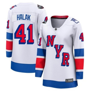 Women's Jaroslav Halak New York Rangers Fanatics Branded 2024 Stadium Series Jersey - Breakaway White