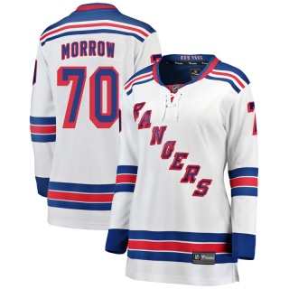 Women's Joe Morrow New York Rangers Fanatics Branded Away Jersey - Breakaway White