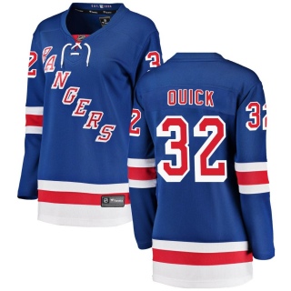 Women's Jonathan Quick New York Rangers Fanatics Branded Home Jersey - Breakaway Blue