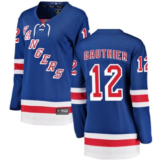 Women's Julien Gauthier New York Rangers Fanatics Branded Home Jersey - Breakaway Blue