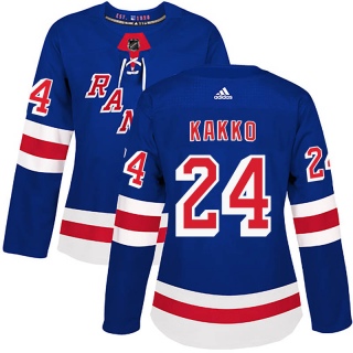 Women's Kaapo Kakko New York Rangers Adidas Home Jersey - Authentic Royal Blue