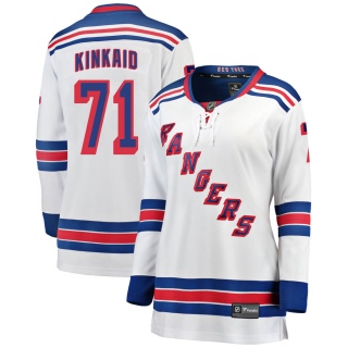 Women's Keith Kinkaid New York Rangers Fanatics Branded Away Jersey - Breakaway White