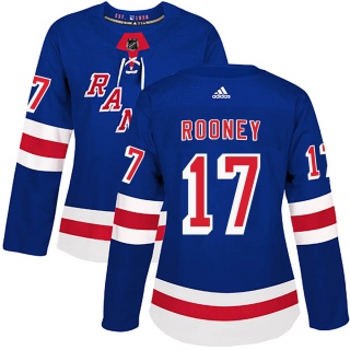 Women's Kevin Rooney New York Rangers Adidas Home Jersey - Authentic Royal Blue