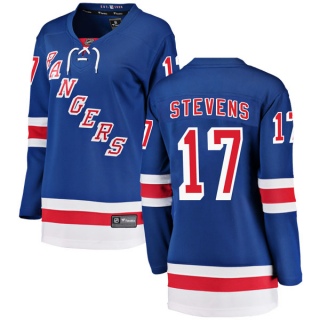 Women's Kevin Stevens New York Rangers Fanatics Branded Home Jersey - Breakaway Blue