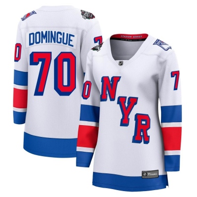 Women's Louis Domingue New York Rangers Fanatics Branded 2024 Stadium Series Jersey - Breakaway White