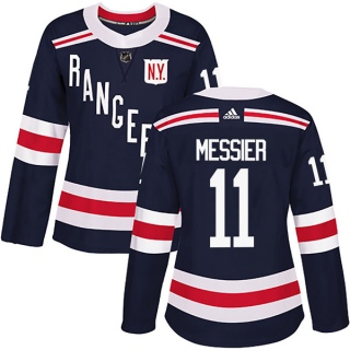 Women's Mark Messier New York Rangers Adidas 2018 Winter Classic Home Jersey - Authentic Navy Blue