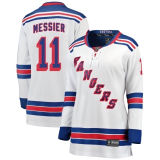 Women's Mark Messier New York Rangers Fanatics Branded Away Jersey - Breakaway White