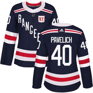 Women's Mark Pavelich New York Rangers Adidas 2018 Winter Classic Home Jersey - Authentic Navy Blue